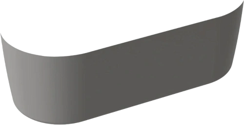 Передняя панель Cezares Metauro 180 см серая матовая - фото 3