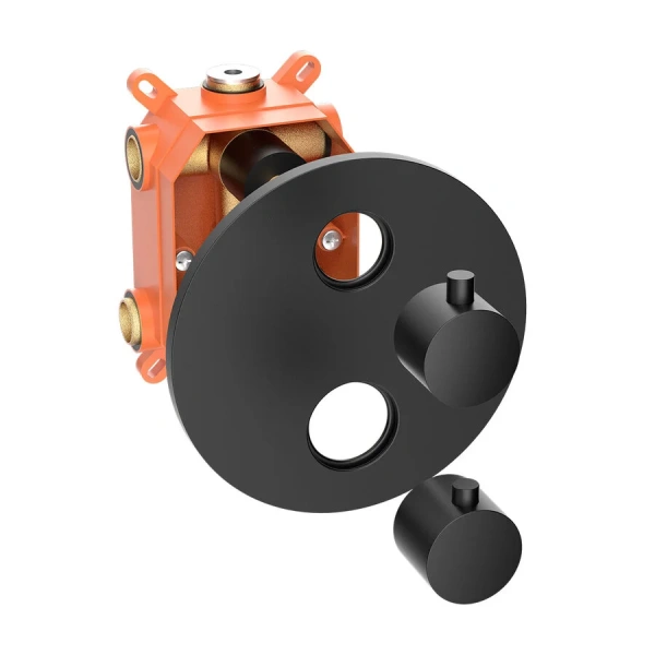 Душевой комплект Vincea термостатический, черный VSFW-101TMB (детальная фотография), современные, hi-tech index_1