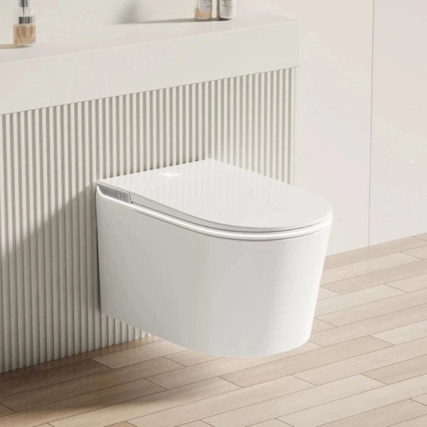 Унитаз подвесной Allen Brau Smart с функцией биде 4.I1001.20 (детальная фотография), без бачка, со скрытым бачком