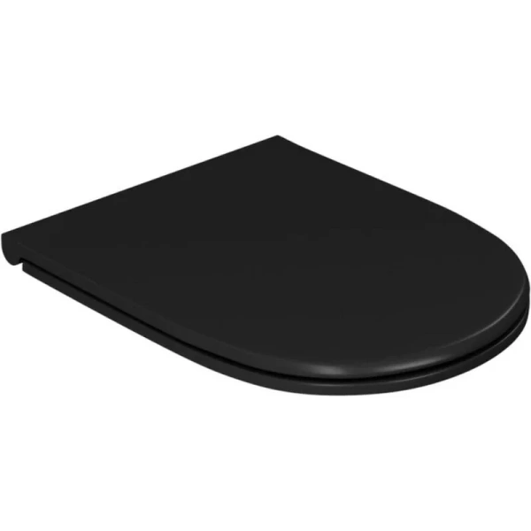 Унитаз подвесной D&K Matrix черный DT1396025 (детальная фотография), черные