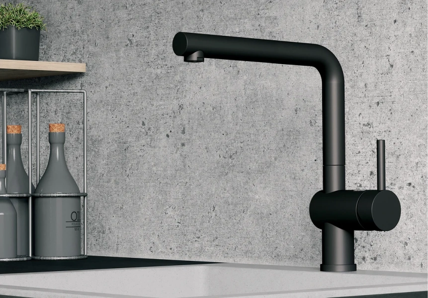 Смеситель для кухни Blanco Linus черный матовый 525806 (детальная фотография), для кухни