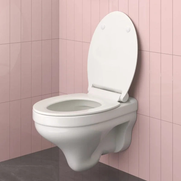 Унитаз подвесной BERGES Albit S безободковый 082147 (детальная фотография), современные, hi-tech, круглые