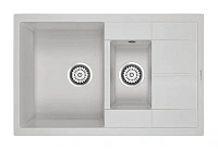 Мойка для кухни Paulmark Feste 77 см кварцевая, белая