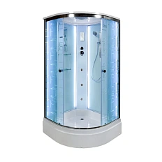 Душевая кабина Deto EM 100x100 см матовое стекло