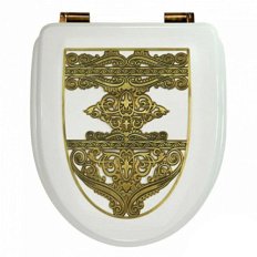 Крышка-сидение с микролифтом Migliore Milady фурнитура бронза