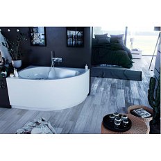 Ванна акриловая Акватек Вирго 150x100 см с фронтальным экраном, левая