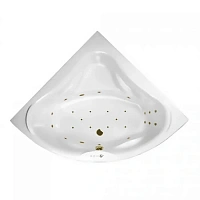 Ванна гидромассажная Excellent Konsul Ultra 150 x 150 см, белый/бронза, WAEX.KON15.ULTRA.BR