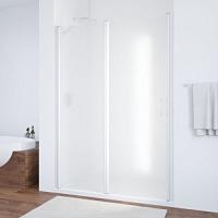 Душевая дверь профиль белый стекло сатин Vegas-glass