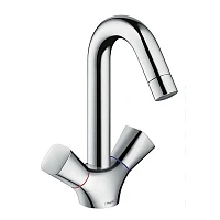Смеситель для раковины Hansgrohe Logis с двумя рукоятками