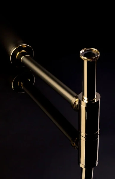 Сифон для раковины Boheme Imperiale золото 608-2 (детальная фотография), классические, ретро