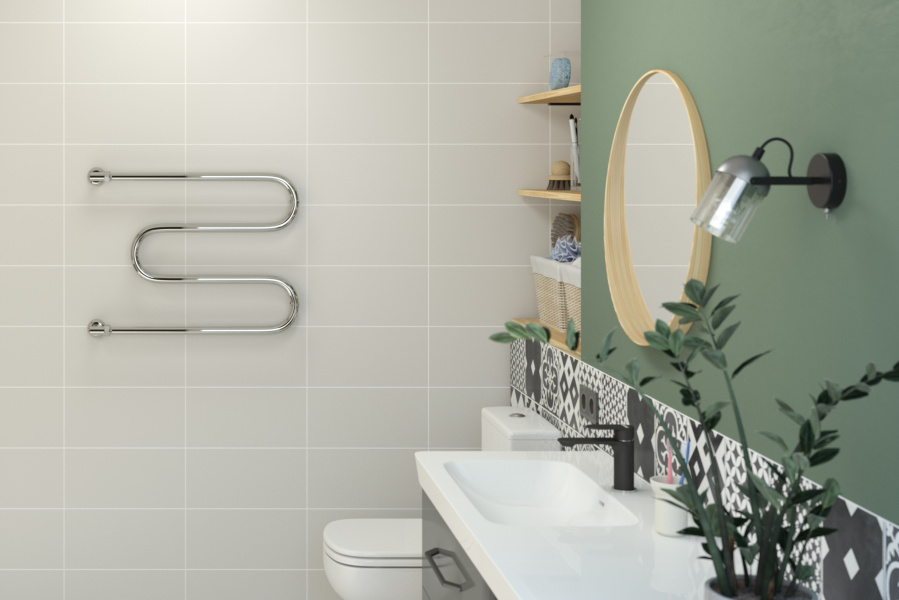 Полотенцесушитель водяной Стилье Классика 00004-5065 (детальная фотография), хром