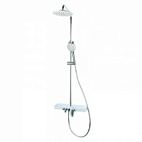 Душевая стойка IDDIS Shelfy с верхним душем