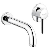 Смеситель для раковины зачищенный хром Emmevi Piper