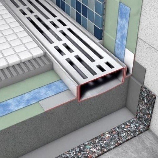 Решетка Tece TECEdrainline 6012 120 см из нержавеющей стали (детальная фотография), для монтажа в пол