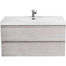 Тумба под раковину подвесная Cezares Molveno 100 см legno bianco