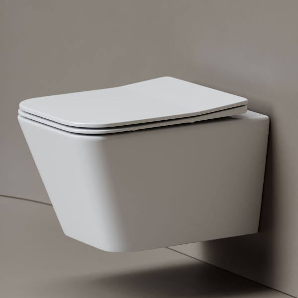 Унитаз подвесной Ceramicanova Miro сиденье микролифт CN11003T (детальная фотография), подвесные, встраиваемые