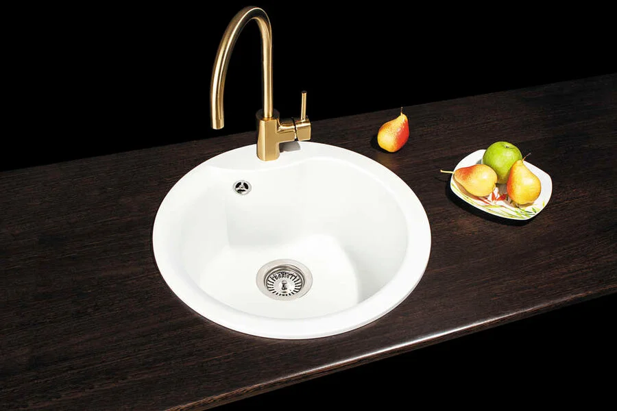 Мойка для кухни Omoikiri Yasugata 48R-WH 48 см белая 4993133 (детальная фотография), врезные