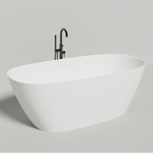 Ванна из искусственного камня Salini Sofia 185x90 см покраска снаружи по RAL 102529MN (детальная фотография), современныe, hi-tech