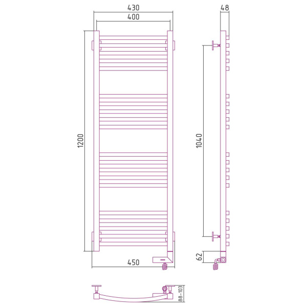 Схема (детальная фотография), лесенка, вертикальные