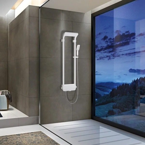 Душевая панель Black&White Seasons нержавеющая сталь (детальная фотография), настенные