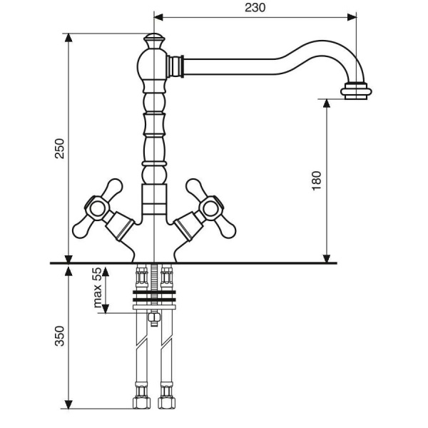 Схема (детальная фотография), для кухни