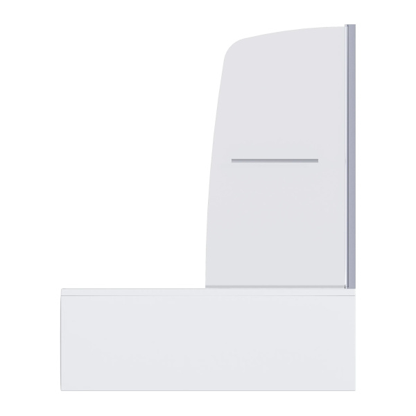 Шторка для ванны 1Marka 82х150 см профиль хром Р-03 (детальная фотография), недорогие