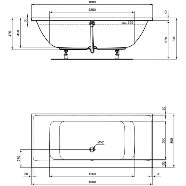 Схема (детальная фотография), без гидромассажа, недорогие, большие