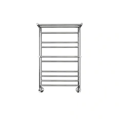 Полотенцесушитель водяной Акватек Альфа 50x80 см хром