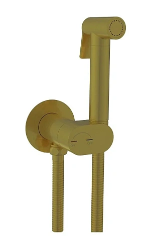 Гигиенический душ со смесителем RGW Shower Panels SP-213Gb золото Brush - фото 3