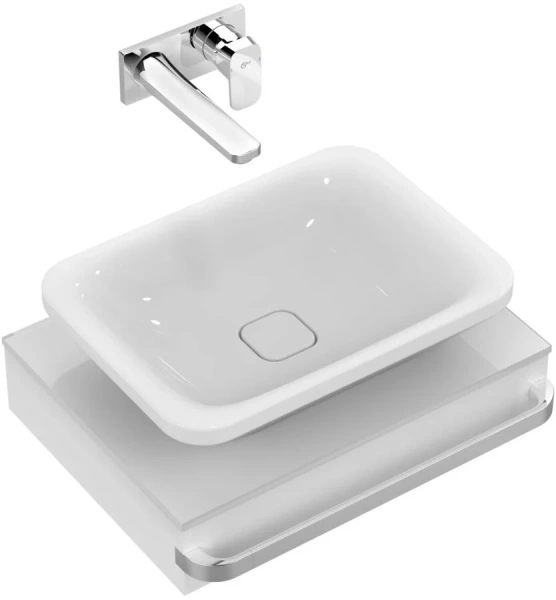 Смеситель для раковины Ideal Standard Tonic II A6335 встраиваемый (детальная фотография), прямоугольная форма