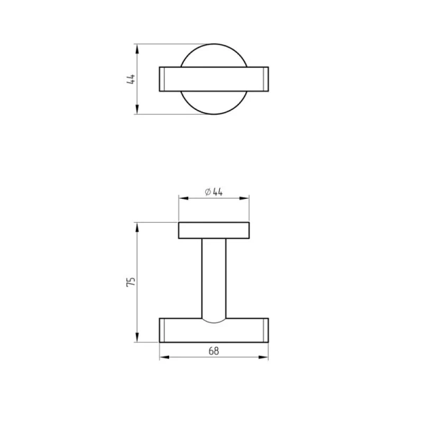 Крючок для ванной Migliore Fortis черный матовый 31762 (детальная фотография), современные, hi-tech
