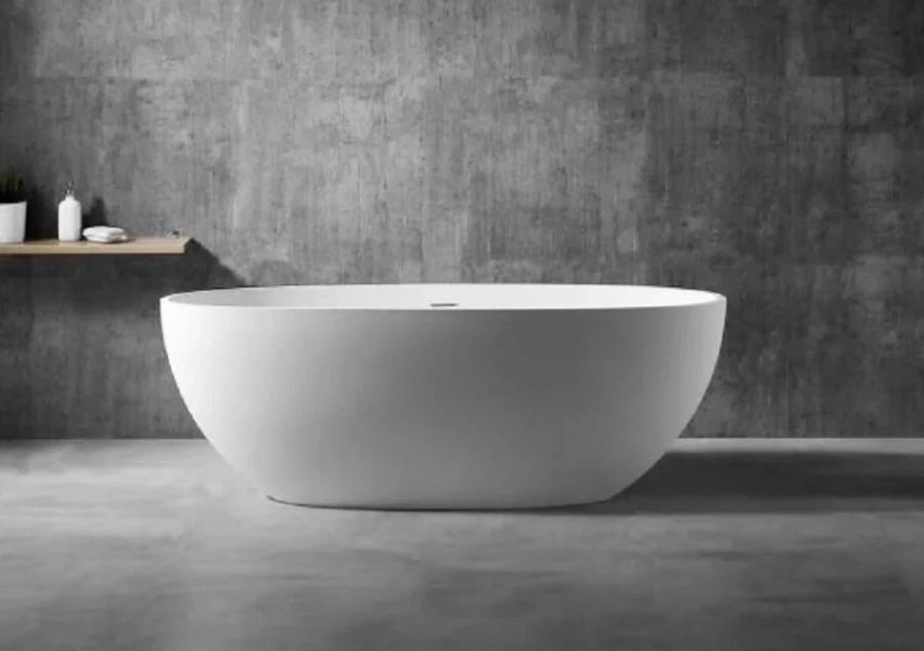 Ванна из искусственного камня NTBagno Firenze NT201 165 х 80 см (детальная фотография), овальные