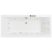 Ванна гидромассажная Excellent Pryzmat Slim Smart 180 x 80 см, белый/бронза, WAEX.PRY18S.SMART.BR