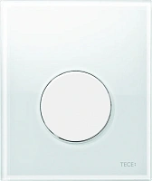 Клавиша смыва для писсуара, цвет стекла белый, цвет кнопки белый, Tece TECEloop 9242650