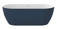Ванна акриловая Ravak Freedom O TEC CD21400000, 170 x 77 см, отдельностоящая, синяя, слив-перелив белый