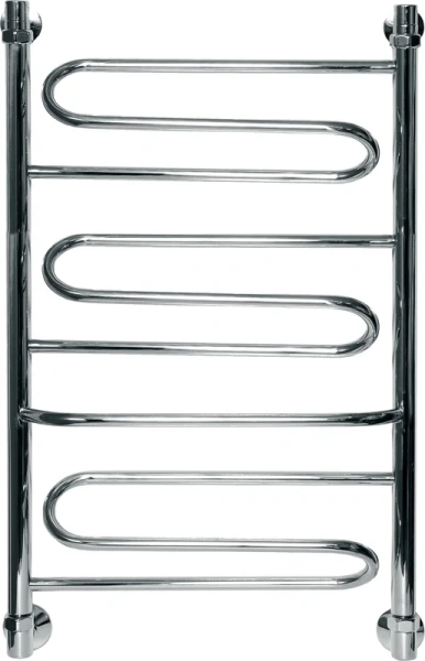 Полотенцесушитель водяной Ника Curve 50x40 см хром ЛЗТ 50/40 (детальная фотография)