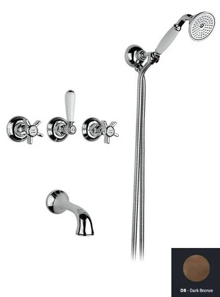 Смеситель для ванны, тёмная бронза, Nicolazzi D.Anglaises 1403DB18 (детальная фотография)