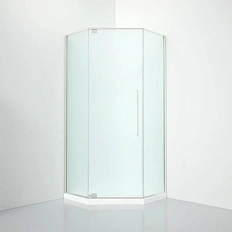 Душевой уголок Black&White Stellar Wind 100x100 см профиль хром, стекло матовое