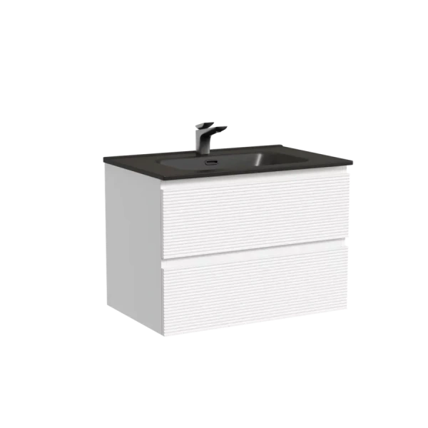 Тумба под раковину подвесная Sancos Folk 70 см белая FL70W (детальная фотография), белая