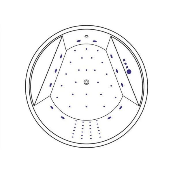 Ванна гидромассажная Excellent Great Arc Nano 160 см, белый/хром, WAEX.GRE16.NANO.CR (детальная фотография), акриловые