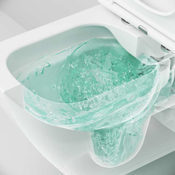 Унитаз подвесной Am.Pm Spirit 2.0 безободковый C701701SC (детальная фотография), фарфор, керамика