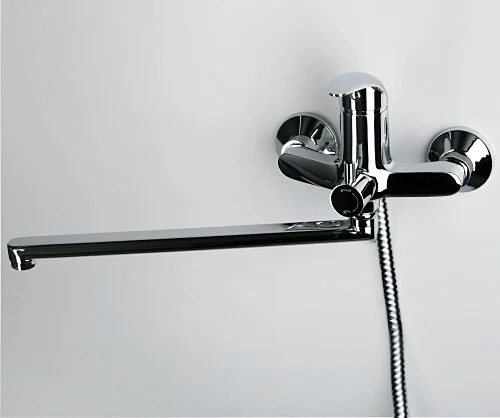 Смеситель для ванны WasserKRAFT Isen с длинным изливом 2602L (детальная фотография), современные, hi-tech