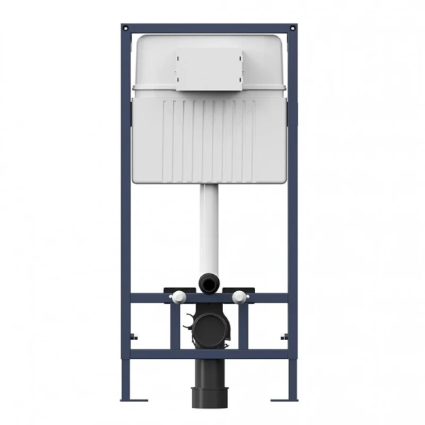 Инсталляция для унитаза Am.Pm ProC с клавишей смыва матовый хром I012707.0131 (детальная фотография), слив эконом-стандарт под две клавиши