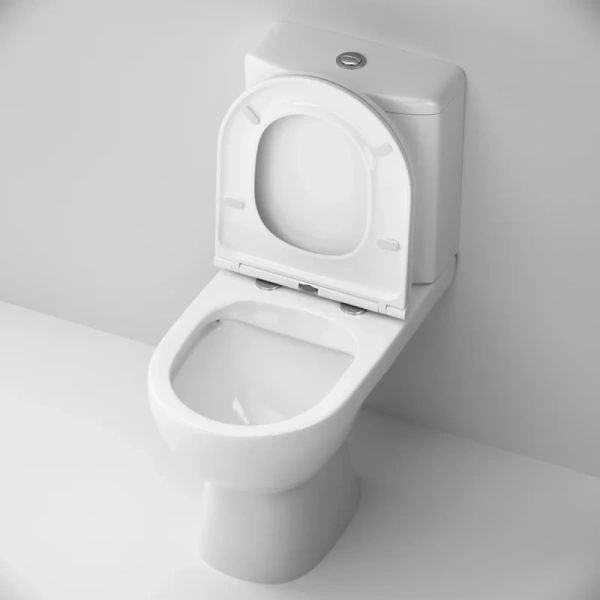 Унитаз-компакт AM.PM Gem FlashClean с сиденьем микролифт C908600SC (детальная фотография), безободковые, сиденье с микролифтом , с антивсплеском, компакт, низкие