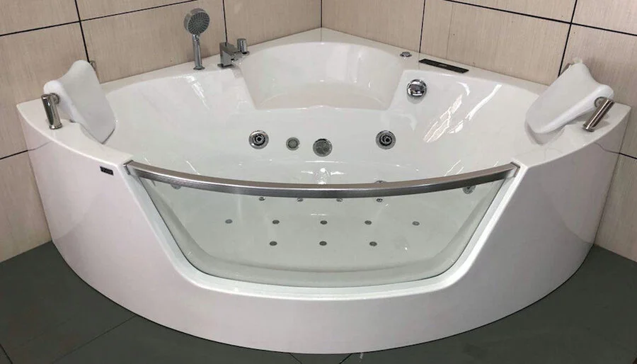 Ванна гидромассажная Frank F164, угловая, 140 x 140 x 60 см, 2020116 (детальная фотография), полукруглые
