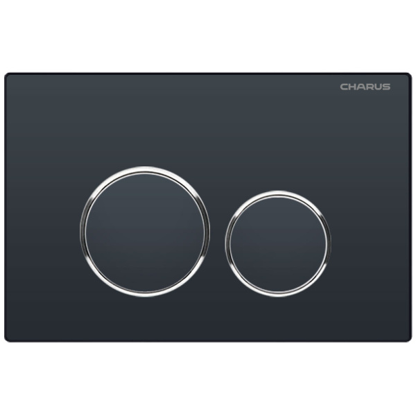 Клавиша смыва Charus Spazio черная матовая FP.330.DW.01 (детальная фотография)