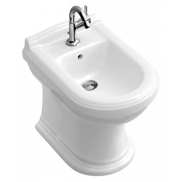 Биде напольное Villeroy & Boch Hommage альпийский белый CeramicPlus 744200R1 (детальная фотография)