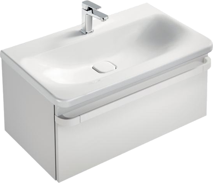 Ручка для тумбы и декоративного модуля для раковины Ideal Standard Tonic II 80 см белая R4359WG (детальная фотография), в наличии