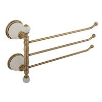 Полотенцедержатель Migliore Olivia белая керамика, бронза