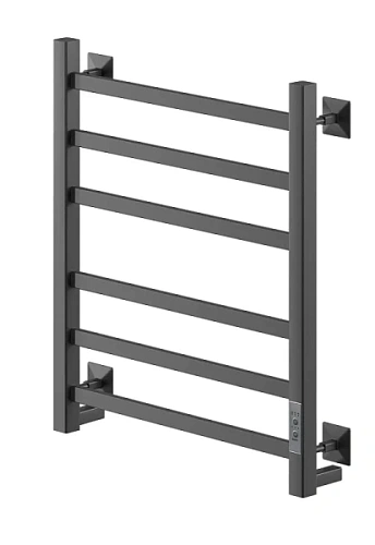 Полотенцесушитель электрический Ника Step 60х50 см черный матовый - фото 1